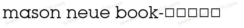 mason neue book字体转换